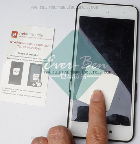 Mobile Phone screen cleaner sticker